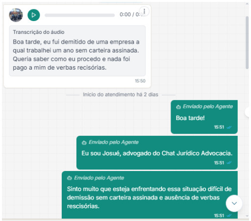 Transcrição de áudios: Chat Jurídico revoluciona atendimento