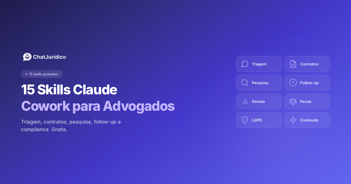 Skills Claude para Advogados: 15 gratuitas para usar