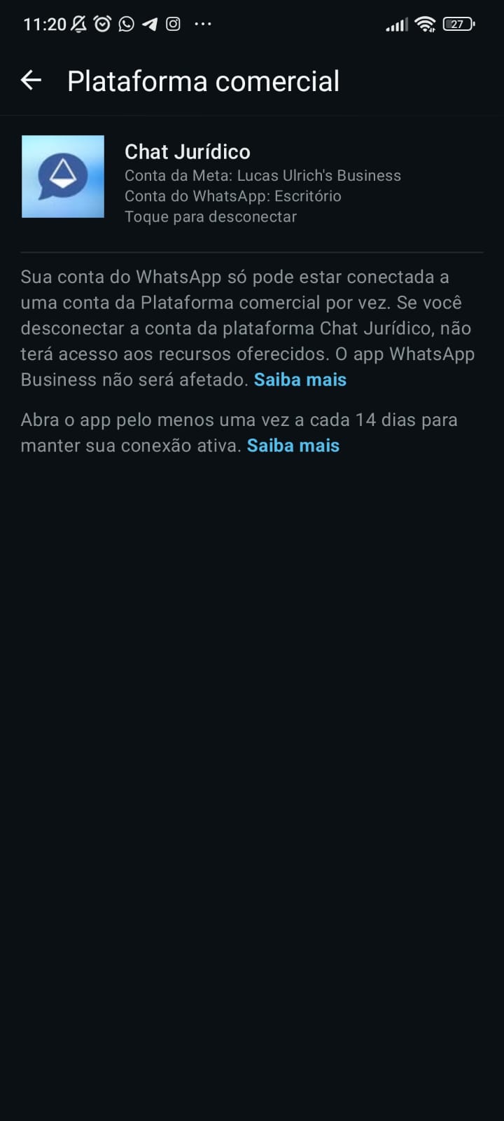 Desconectar Chat Jurídico